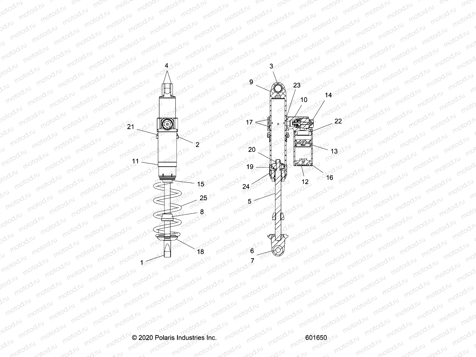 SUSPENSION | SUSPENSION, SHOCK, IFS (7045432) - S22TDV6RS/6RE ALL OPTIONS (601650)