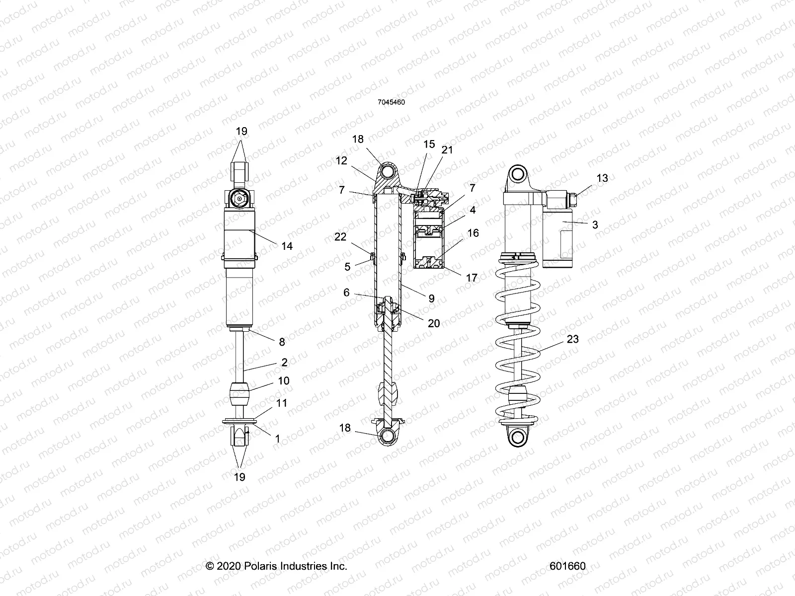 SUSPENSION | SUSPENSION, SHOCK, IFS (7045460) - S21TKP8RS/8RE  ALL OPTIONS (601660)