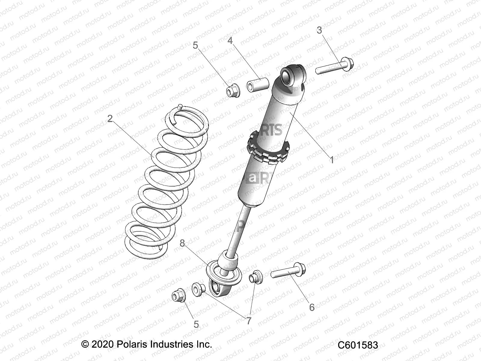 SUSPENSION | SUSPENSION, SHOCK, IFS (7045496) - S22CFE5TSL (C601583)