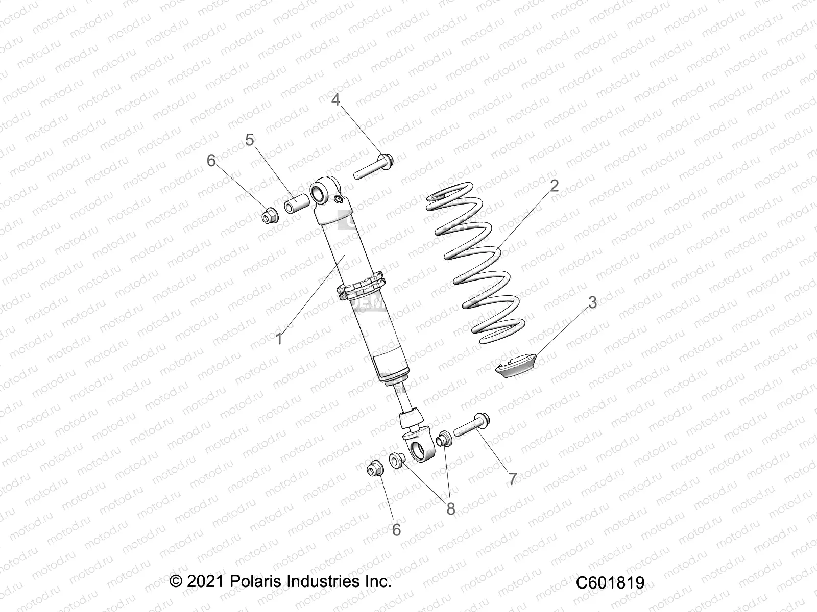 SUSPENSION | SUSPENSION, SHOCK, IFS (7045510) - S23CBU5TSL (C601585)