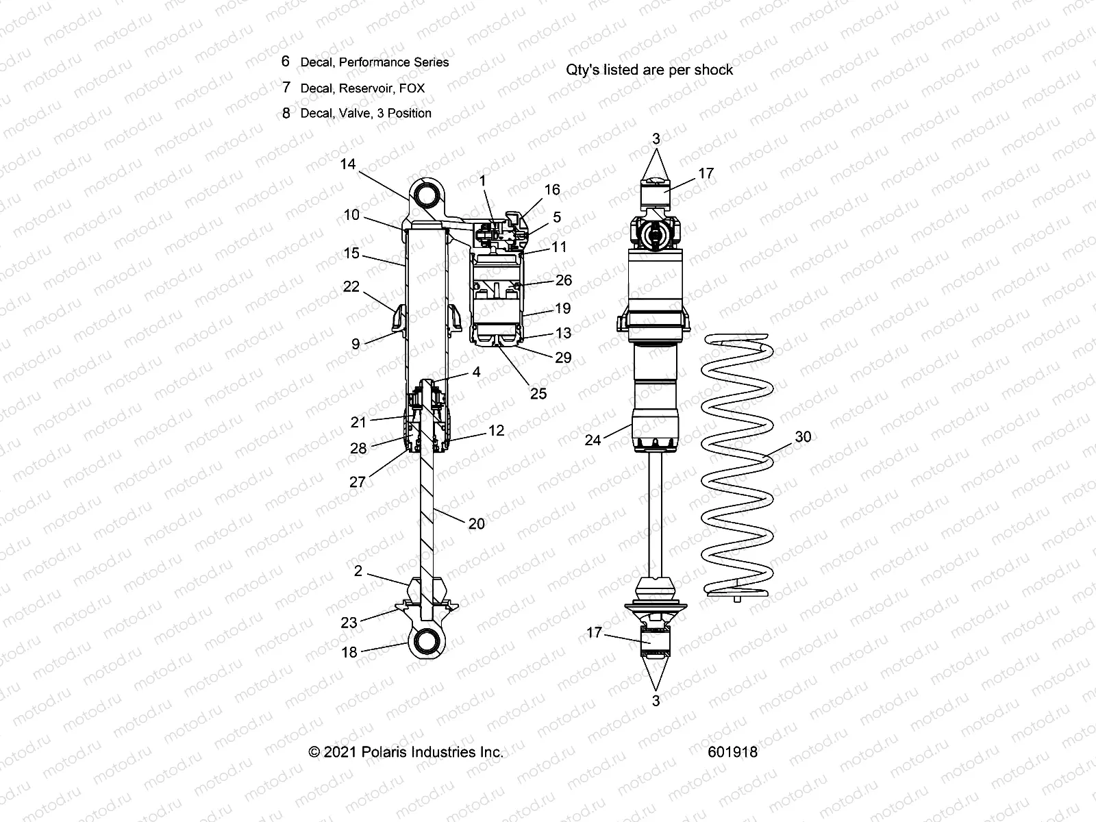 SUSPENSION | SUSPENSION, SHOCK, IFS (7045870) - S22TKP6RS ALL OPTIONS (601918)