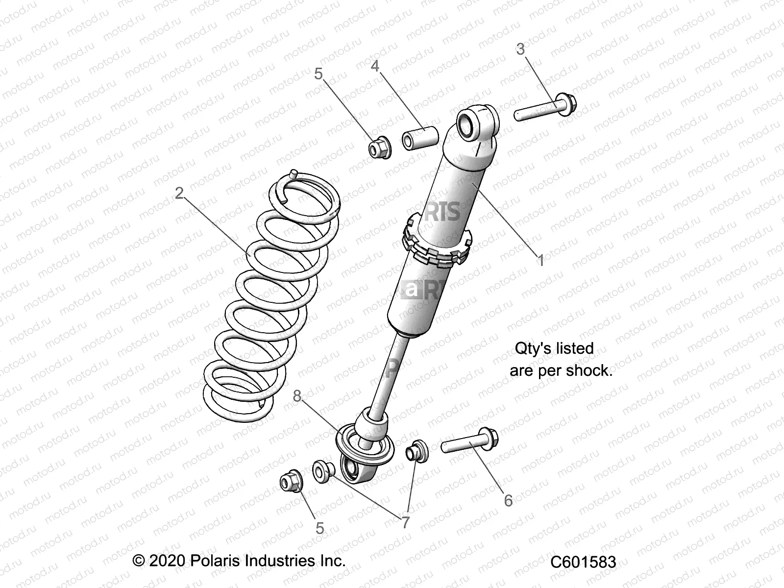 SUSPENSION | SUSPENSION, SHOCK, IFS (7045976) - S23TLF9FS (C601583)