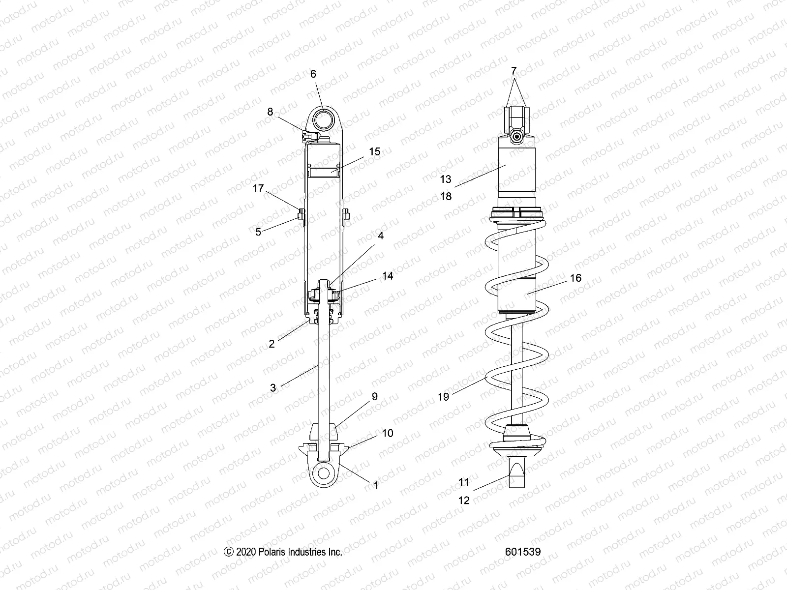 SUSPENSION | SUSPENSION, SHOCK, IFS MONOTUBE - S22EFA8RS/EFB8RS (600848)