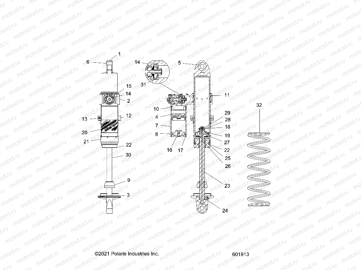 SUSPENSION | SUSPENSION, SHOCK, IFS  - S22TDL6KSA ALL OPTIONS (601620)