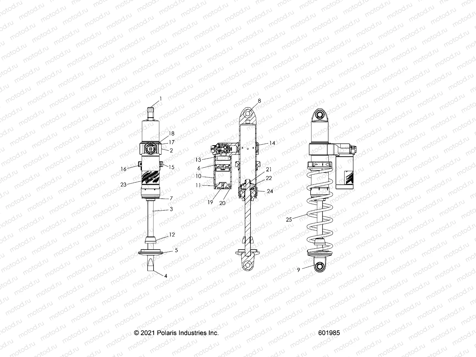SUSPENSION | SUSPENSION, SHOCK, IFS - S22TDL8RS/8RE ALL OPTIONS (601983)