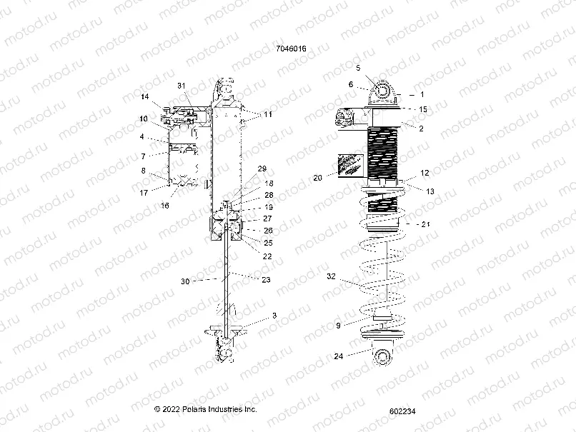 SUSPENSION | SUSPENSION, SHOCK, IFS  -  S23TDL6KSA (602234)
