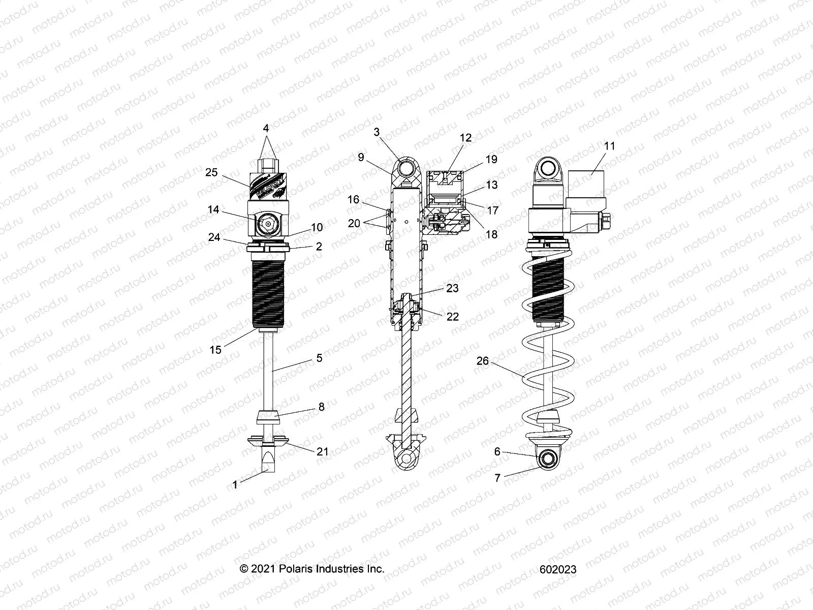 SUSPENSION | SUSPENSION, SHOCK, IFS, VELOCITY - S22TGW8RS/8RE/TGM8RS/8RE (602023)