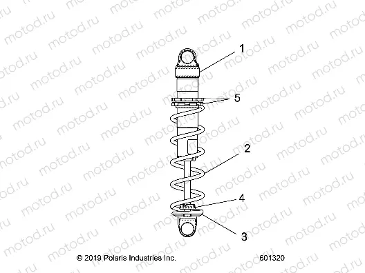 SUSPENSION | SUSPENSION, SHOCK - J22UKB/USB 129/137 SPORT (601320)