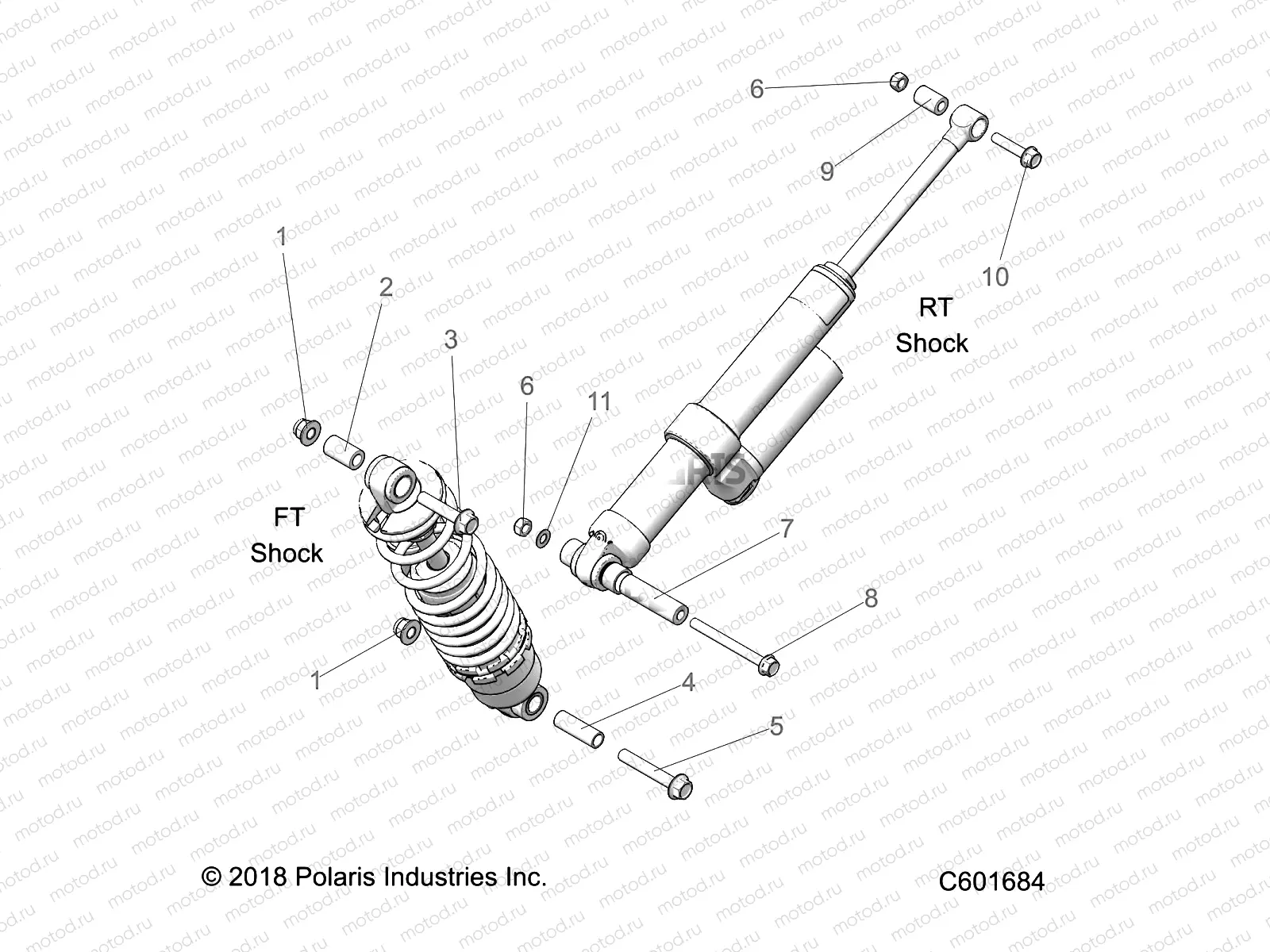 SUSPENSION | SUSPENSION, SHOCK MOUNTING, REAR SUSP. - S21TKP8RS/8RE ALL OPTIONS (C601865)
