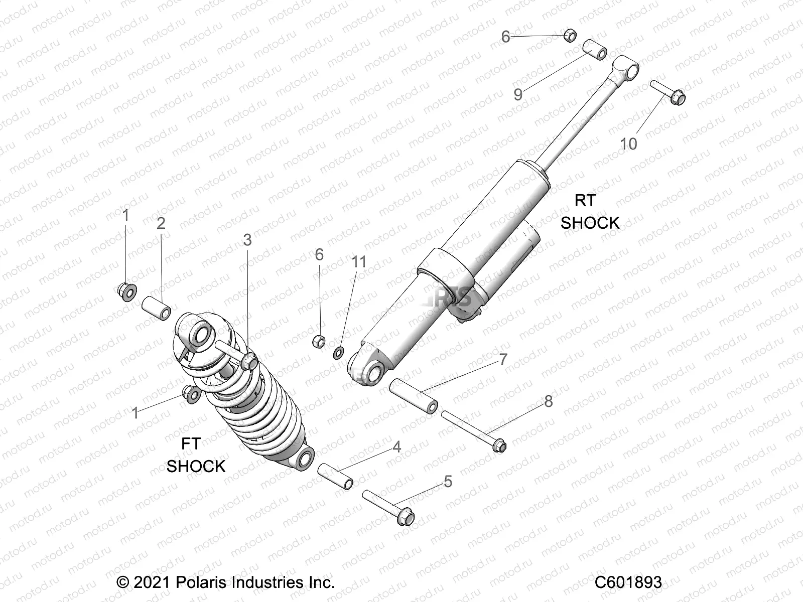 SUSPENSION | SUSPENSION, SHOCK MOUNTING, REAR SUSP. - S22TDL6KSA (C601893)