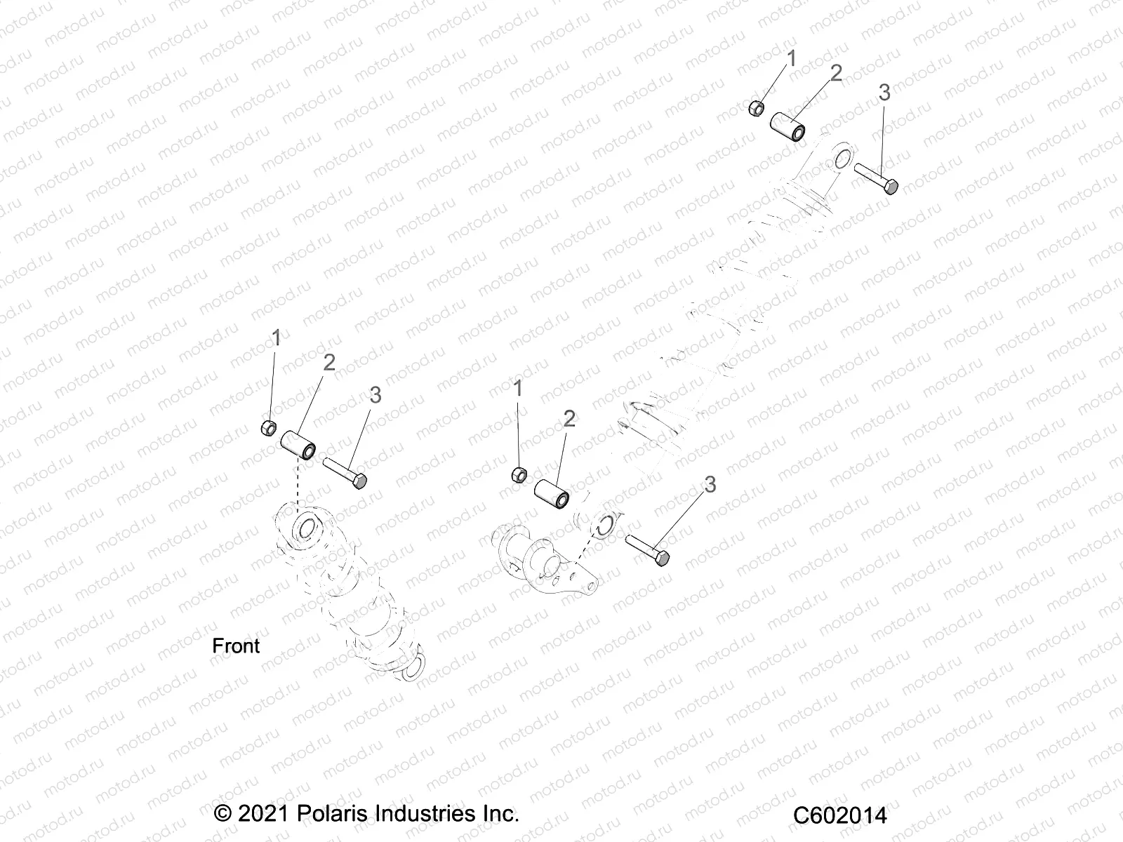 SUSPENSION | SUSPENSION, SHOCK MOUNTING, REAR SUSP. - S22TFD8RS/8RE ALL OPTIONS (C602014)