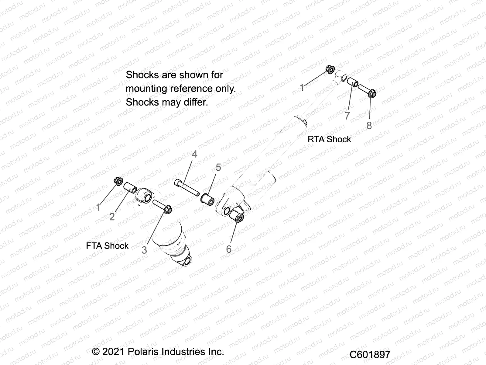 SUSPENSION | SUSPENSION, SHOCK MOUNTING, REAR SUSP. - S23TLC8MS/8ME (C601897)