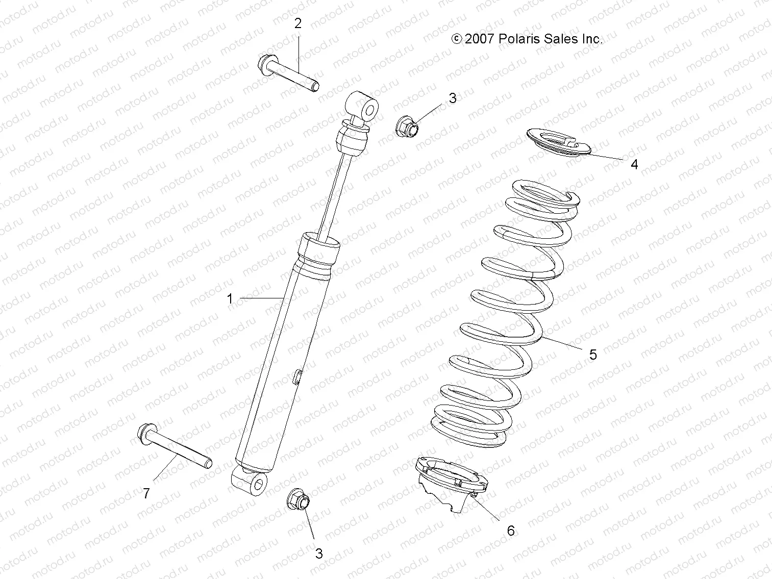 SUSPENSION | SUSPENSION, SHOCK, REAR - A19SVA85BG (49ATVSHOCKRR7043169)