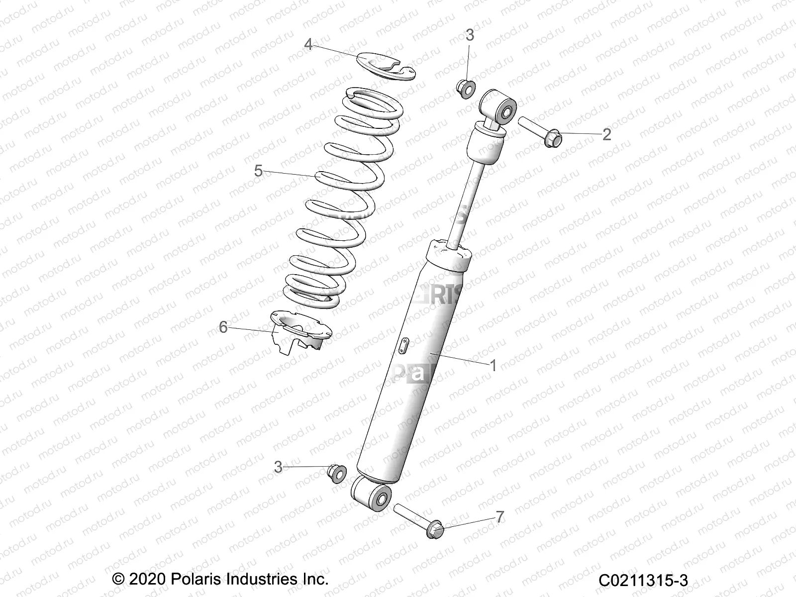 SUSPENSION | SUSPENSION, SHOCK, REAR - A20SYE95KH (C0211315-3)