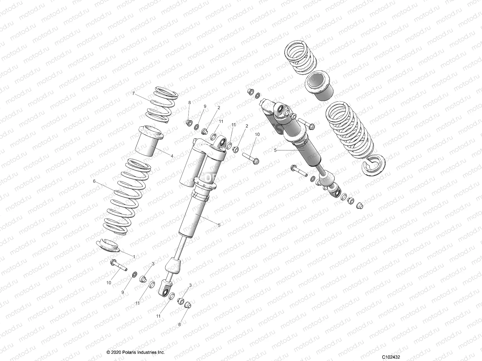 SUSPENSION | SUSPENSION, SHOCK, REAR - A22SGE95AN (C102432)
