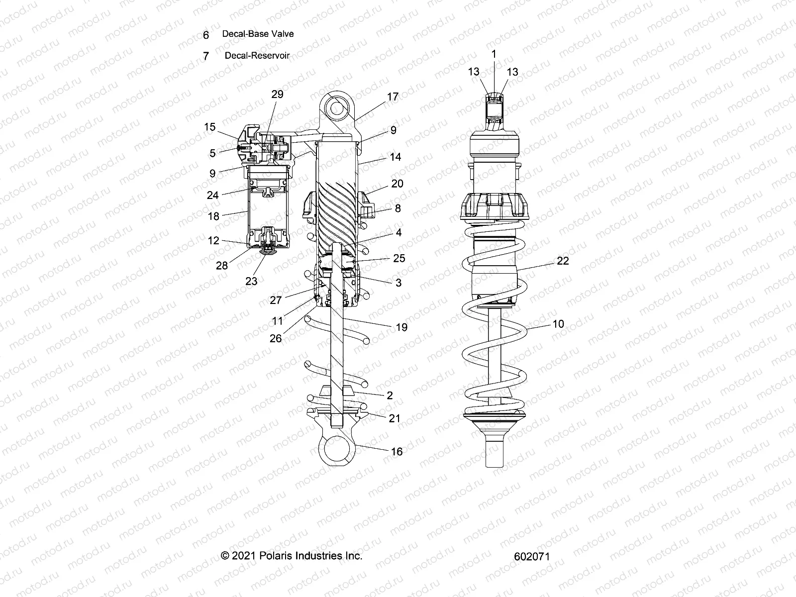 SUSPENSION | SUSPENSION, SHOCK, REAR, FOX PSD, 3 S PRO - J22DMFX ALL OPTIONS (602071)