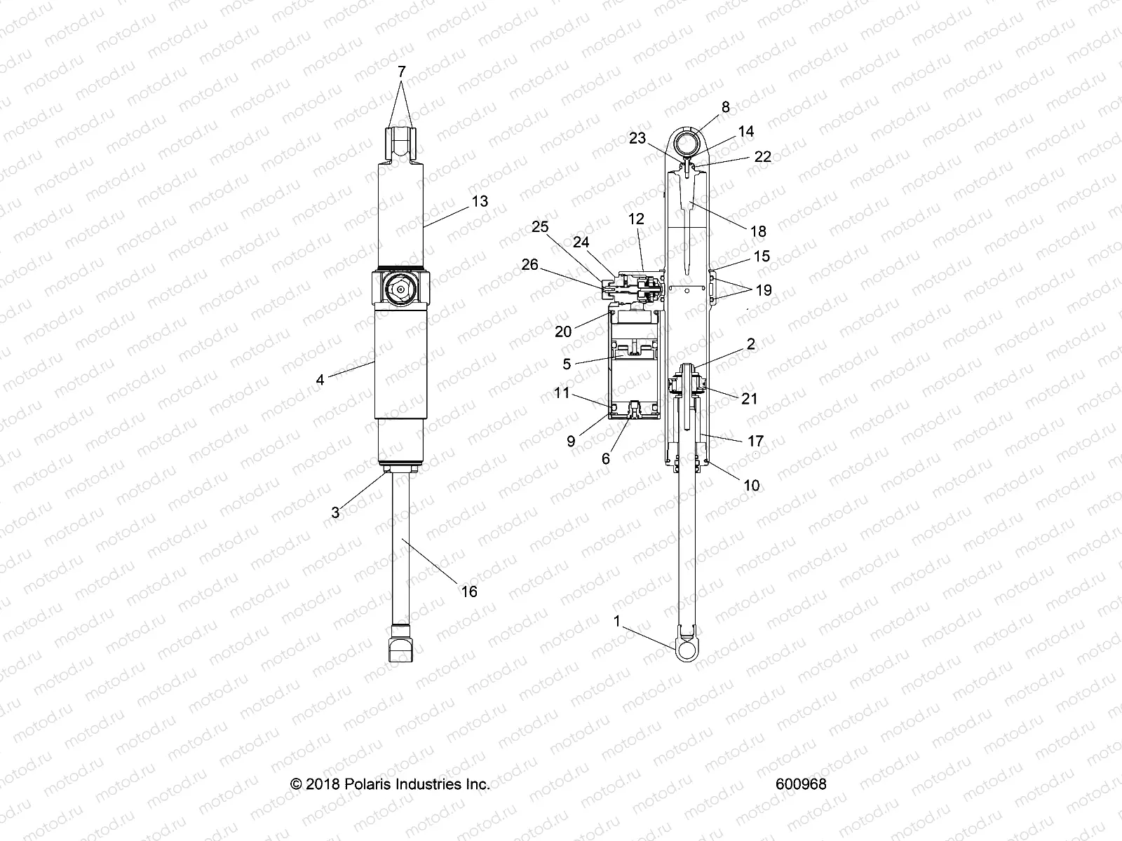 SUSPENSION | SUSPENSION, SHOCK, REAR TRACK (7044819) - S20EDP8PS ALL OPTIONS (600968)