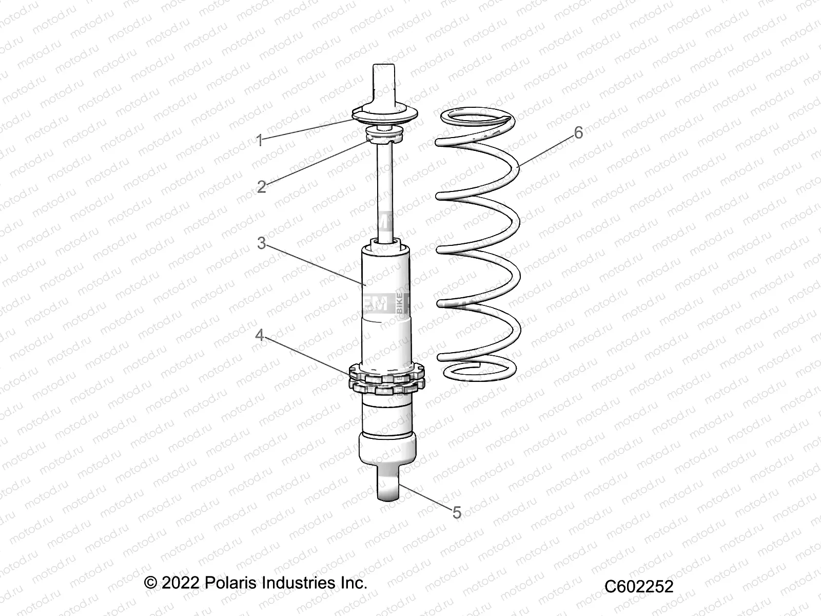 SUSPENSION | SUSPENSION, SHOCK, REAR TRACK - J23DRBXXXA ONLY (C602252)