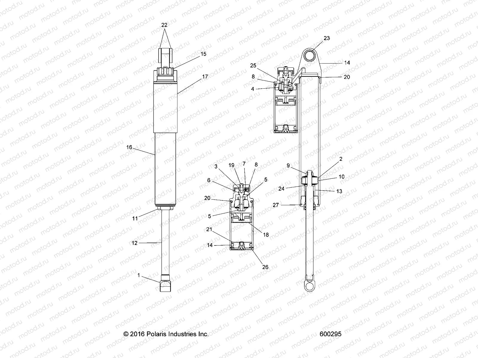 SUSPENSION | SUSPENSION, SHOCK, REAR TRACK - S20EEC8RS/8RE ALL OPTIONS (600295)