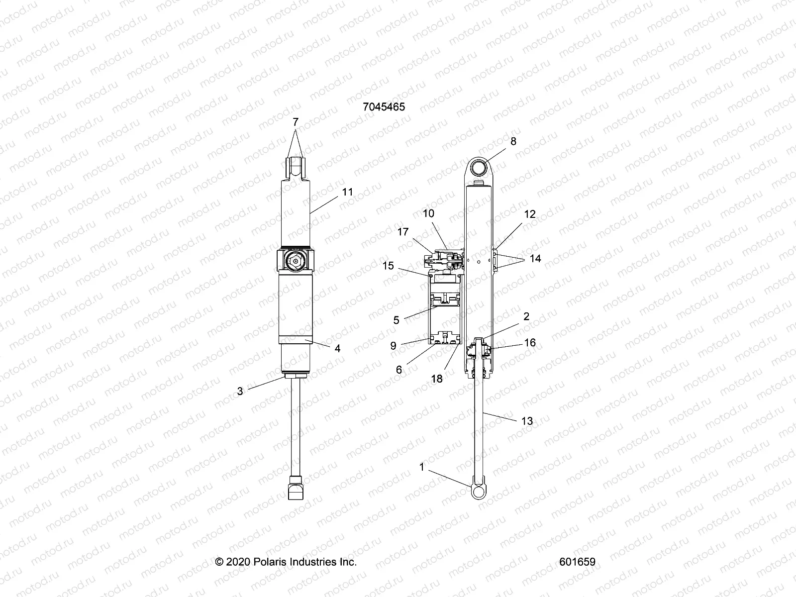 SUSPENSION | SUSPENSION, SHOCK, REAR TRACK - S21TKP8RS/8RE ALL OPTIONS (601659)