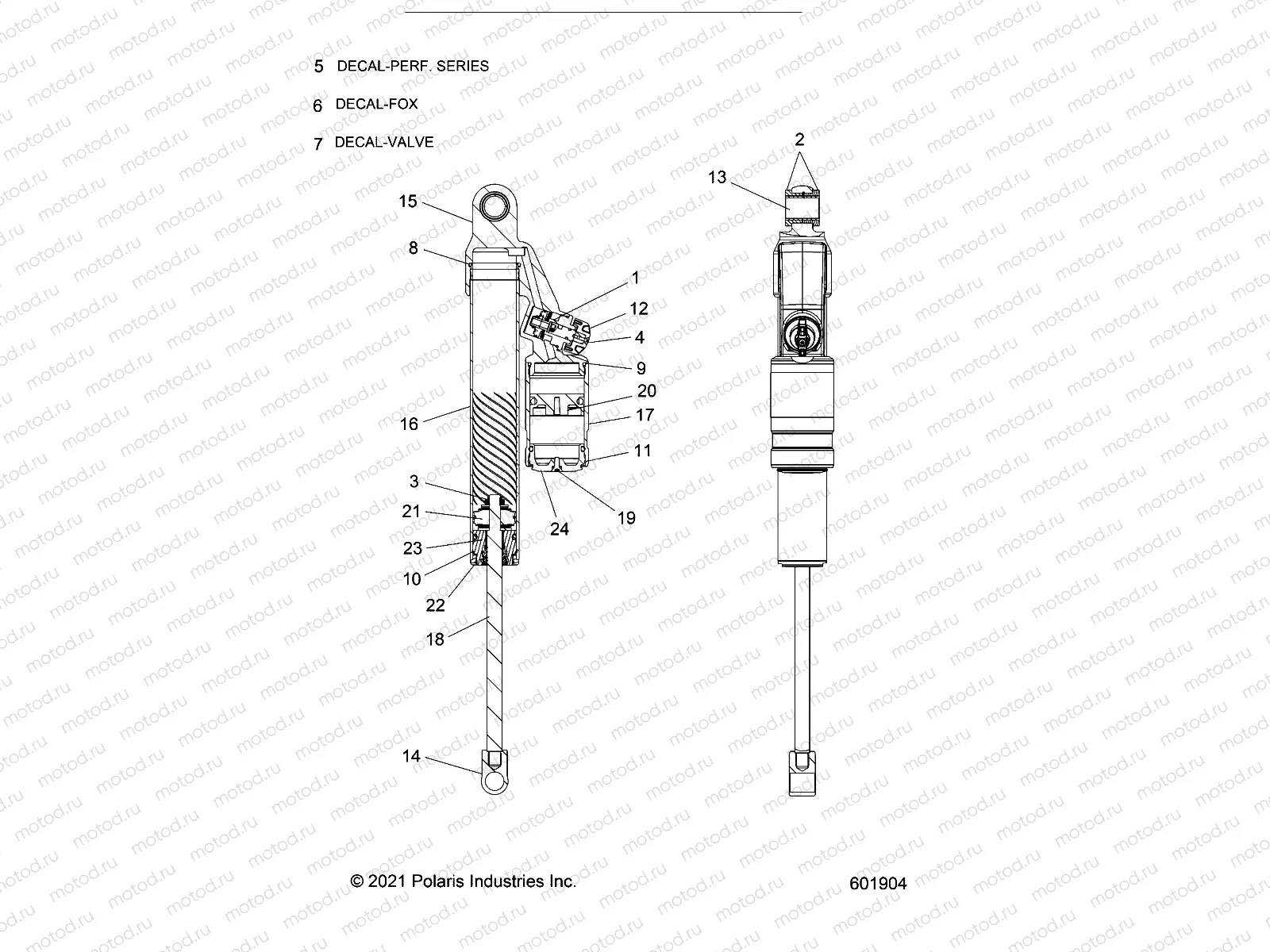 SUSPENSION | SUSPENSION, SHOCK, REAR TRACK - S22TLP6RS ALL OPTIONS (C601904)