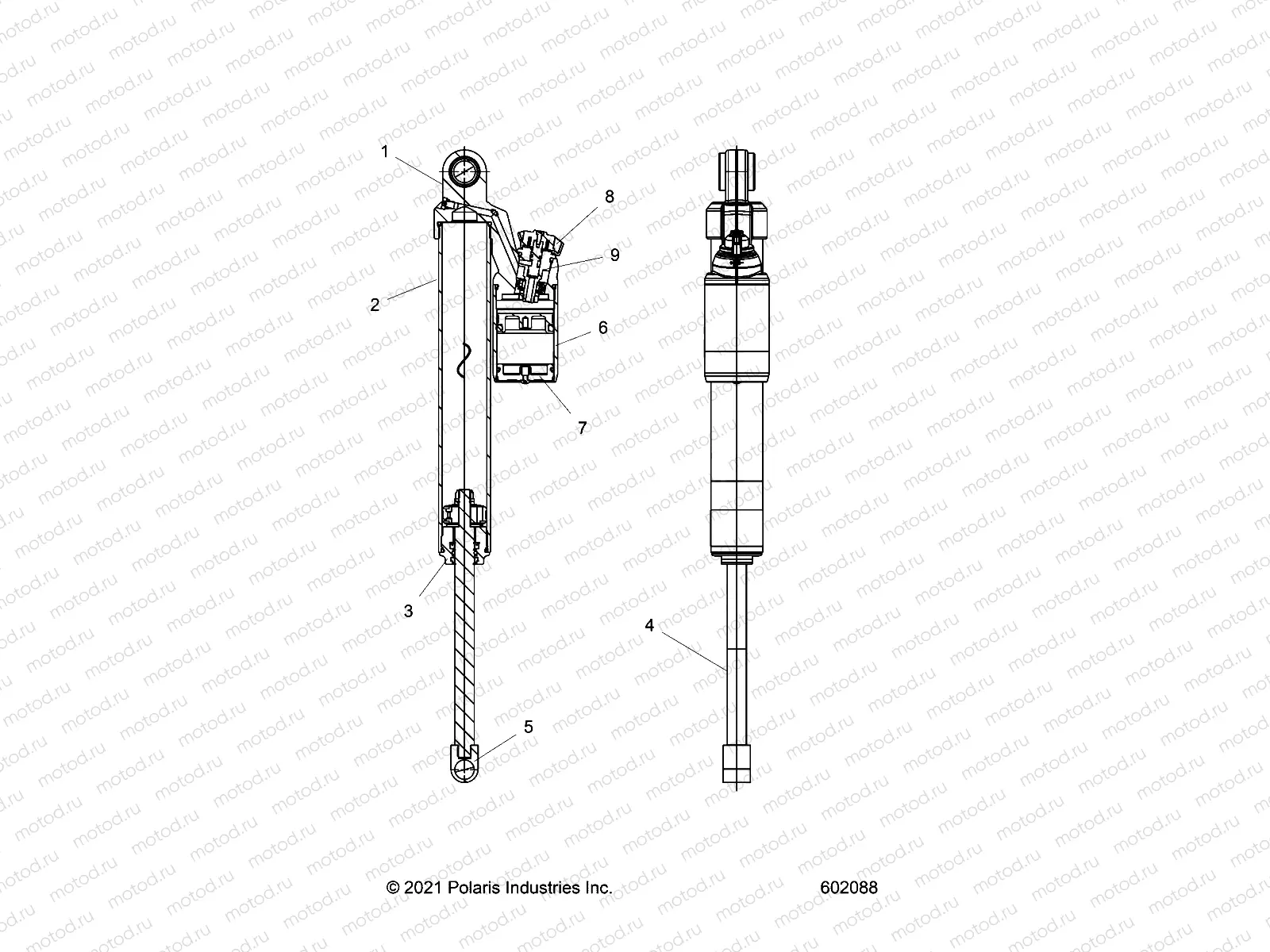 SUSPENSION | SUSPENSION, SHOCK, REAR TRACK - S23TKP9FS (602088)