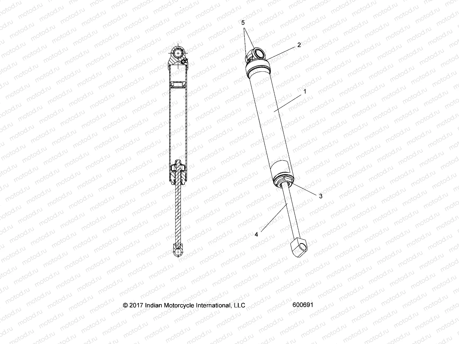 SUSPENSION | SUSPENSION, SHOCK, REAR TRACK (SP) - S20FJB8 ALL OPTIONS (600691C)