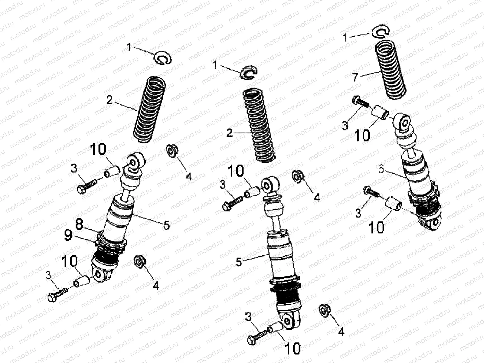 SUSPENSION | SUSPENSION, SHOCKS - A08KA09AC (49ATVSUSP08OUT90AC)
