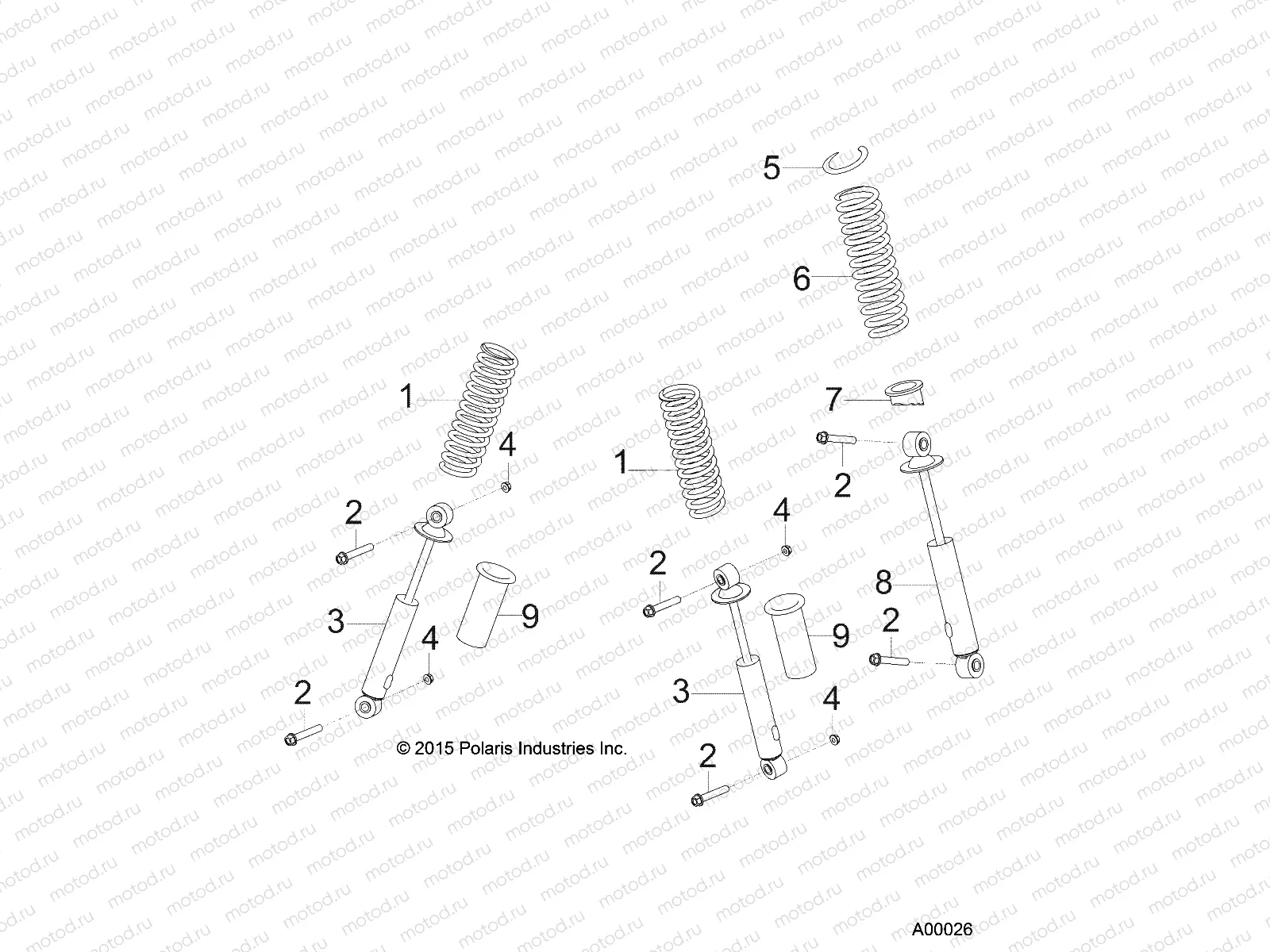 SUSPENSION | SUSPENSION, SHOCKS - A18YAK05B4/B6/N4/N6/A4/A6 (A00026)