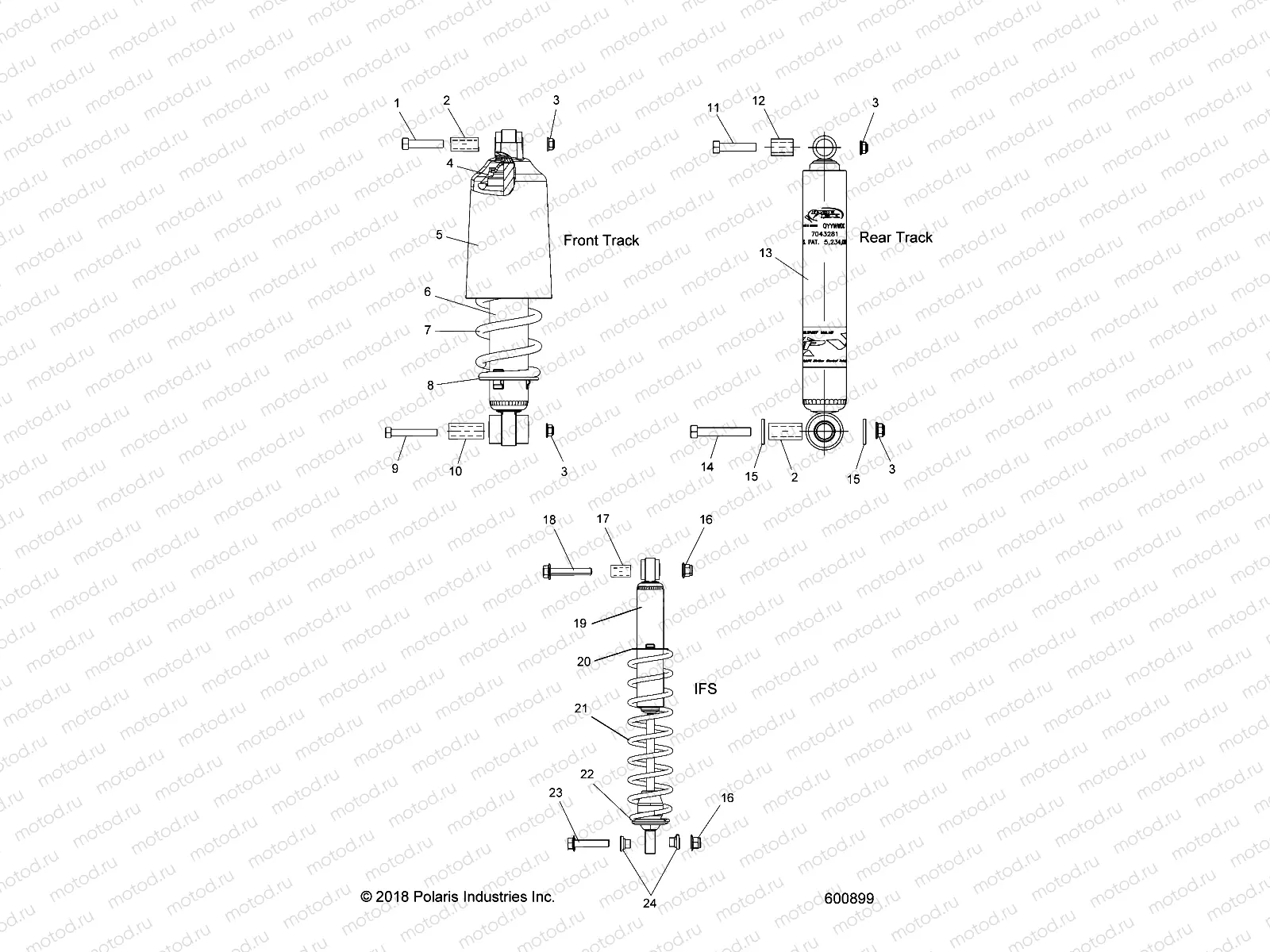 SUSPENSION | SUSPENSION, SHOCKS - S20CBU5BSA/BSL (49SNOWSHOCKFRONT13600LE)