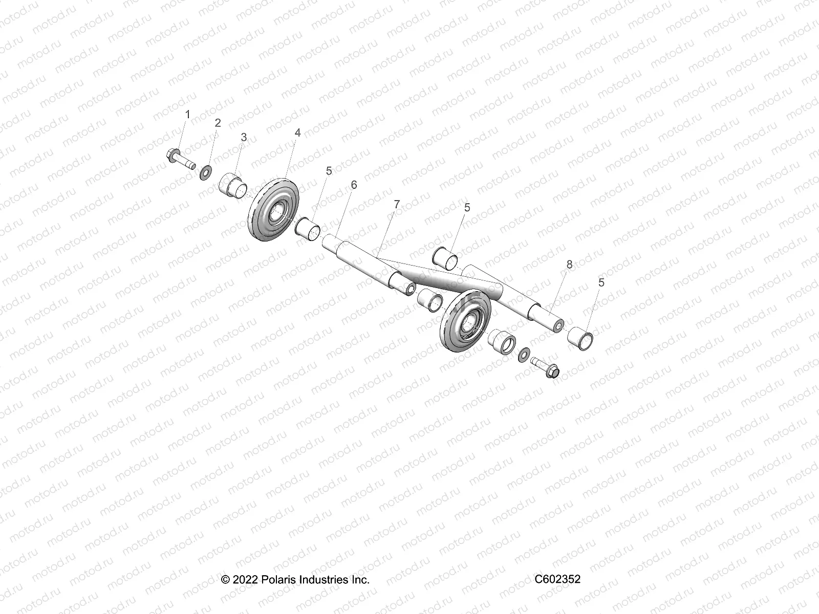 SUSPENSION | SUSPENSION, STABILIZER ARM ASM. - J23RTAXXXA (C602352)