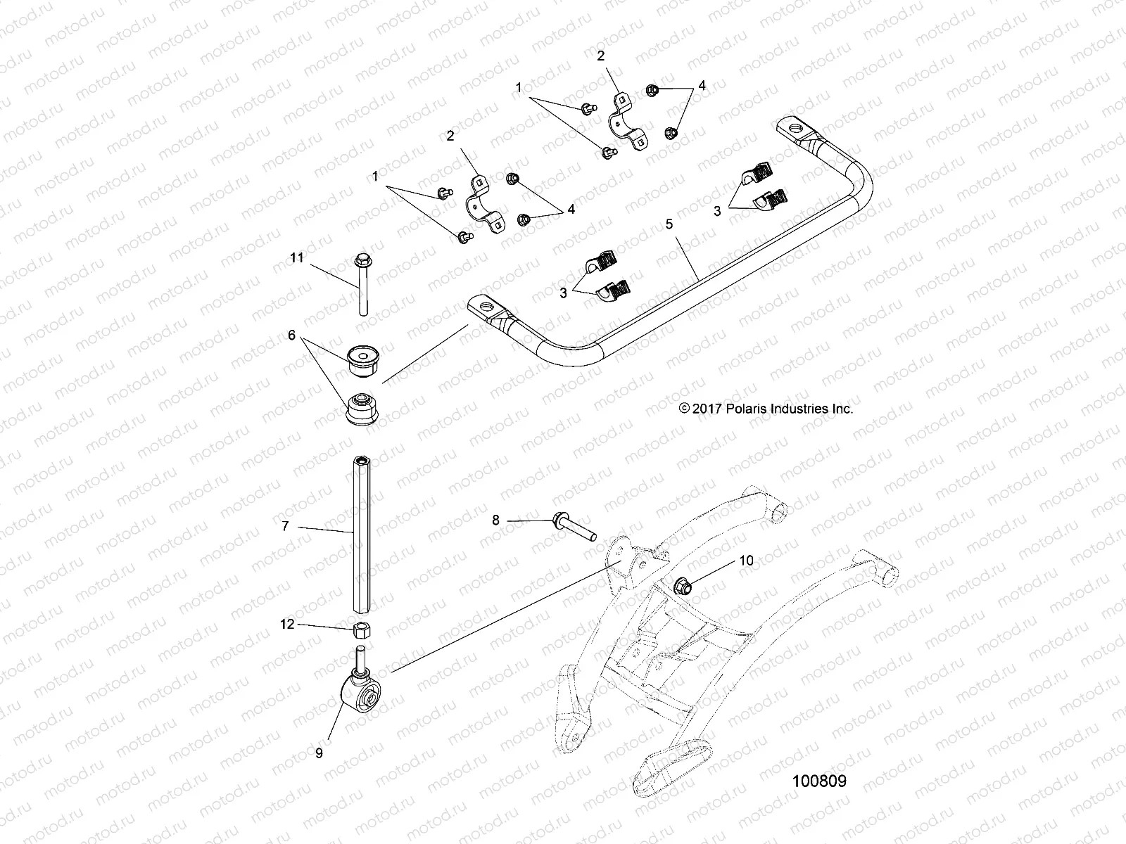 SUSPENSION | SUSPENSION, STABILIZER BAR - A17SXE95FL (100809)