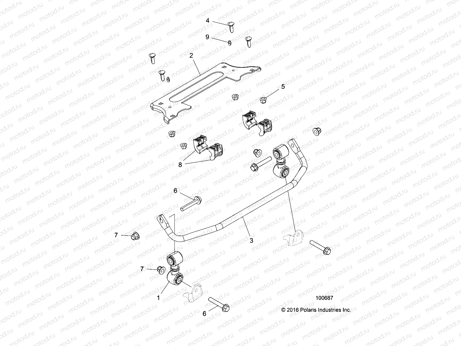 SUSPENSION | SUSPENSION, STABILIZER BAR, FRONT - A19DAE57A4 (100687)