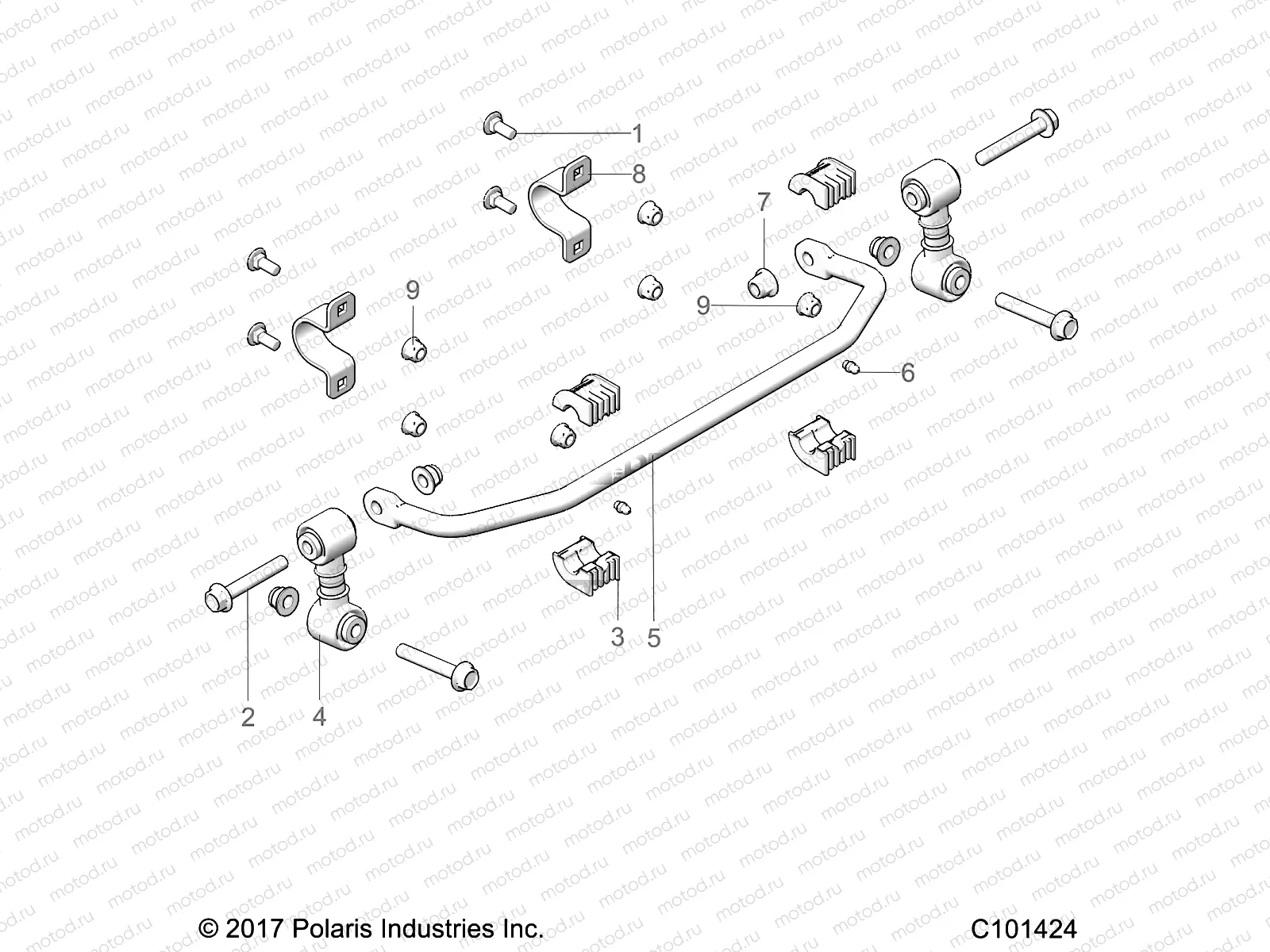 SUSPENSION | SUSPENSION, STABILIZER BAR, FRONT - A19HAA15A7/B7 (101424)