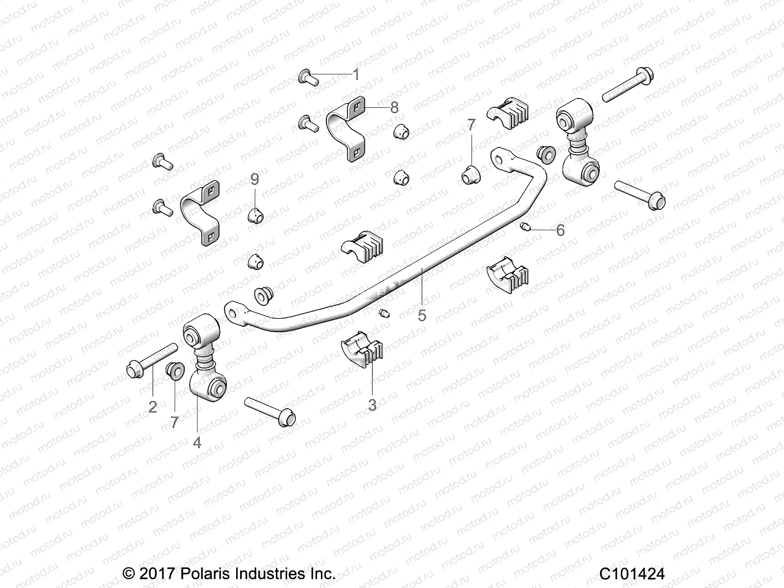 SUSPENSION | SUSPENSION, STABILIZER BAR, FRONT - A23HZB15D1/D4 (101424)