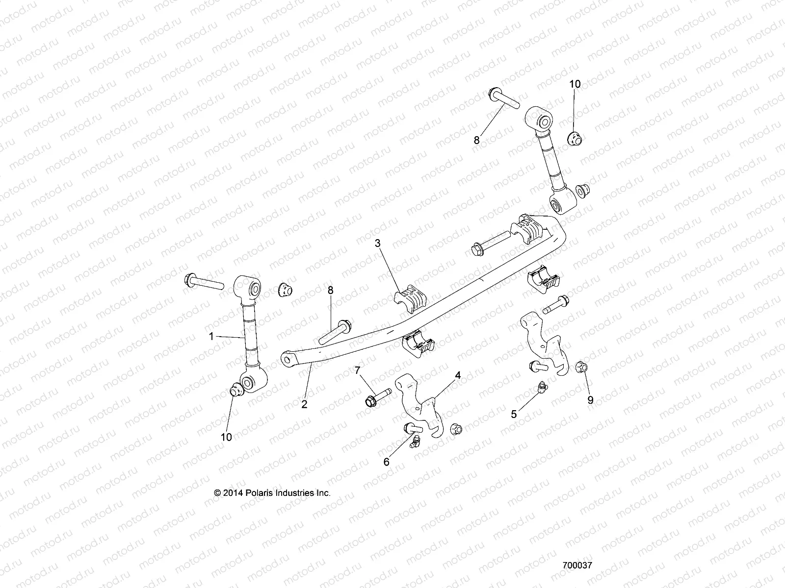 SUSPENSION | SUSPENSION, STABILIZER BAR, FRONT - Z18VDE92LS (700037)