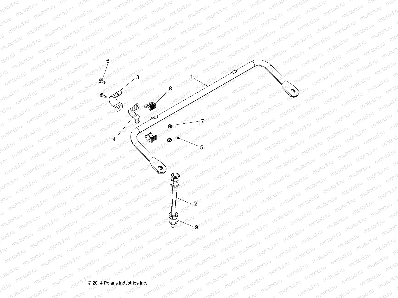 SUSPENSION | SUSPENSION, STABILIZER BAR - R17RDA57A1/B1 (49RGRSTABILIZERFRT15570)
