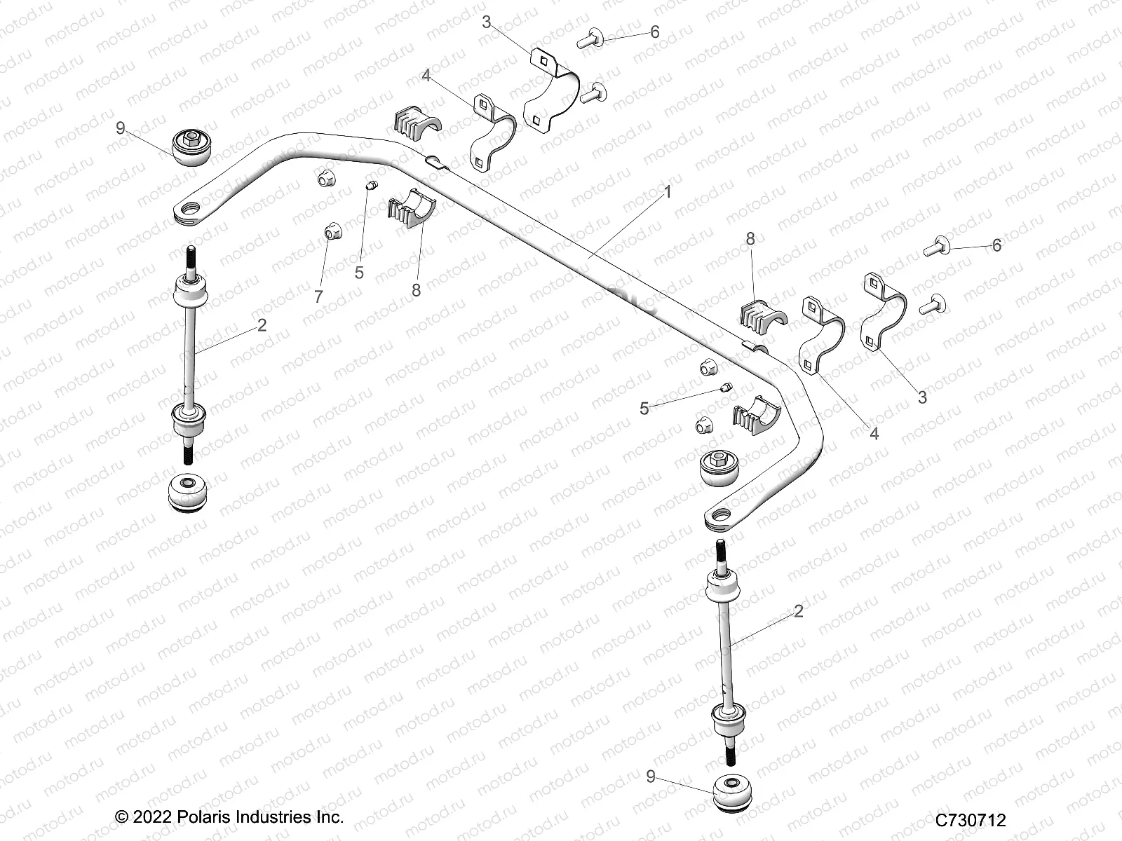 SUSPENSION | SUSPENSION, STABILIZER BAR - R23MAA57F1/SC9/CK/F1/F9 (C730712)