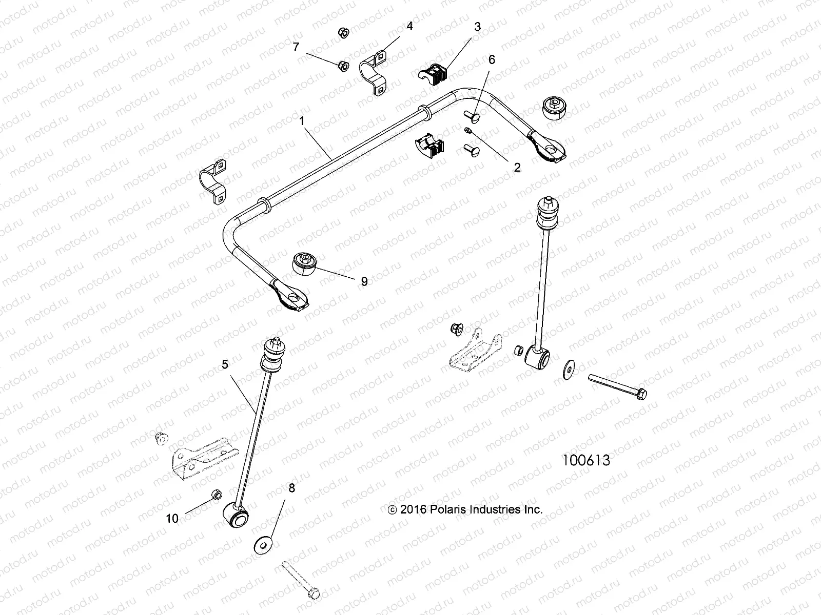 SUSPENSION | SUSPENSION, STABILIZER BAR, REAR - A18DAA50B7 (100613)