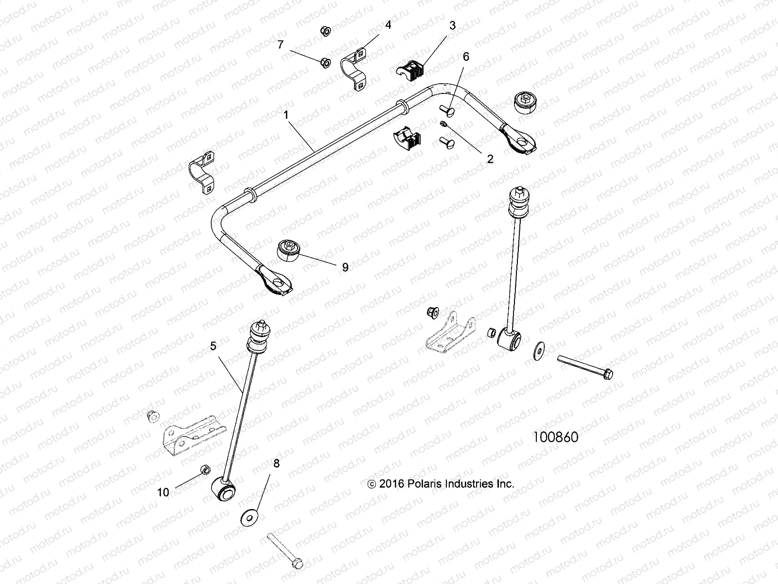 SUSPENSION | SUSPENSION, STABILIZER BAR, REAR - A18DAE57N5 (100860)