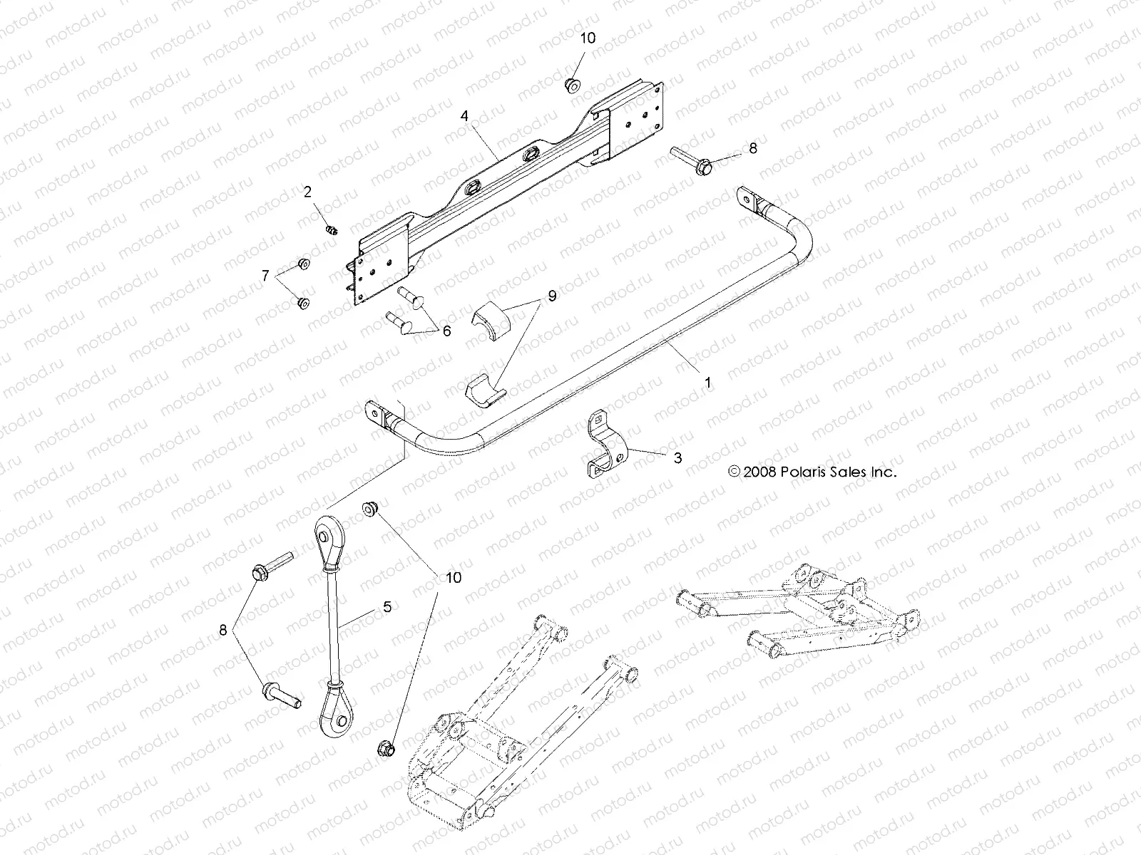 SUSPENSION | SUSPENSION, STABILIZER BAR, REAR - R11VE76AC/AD/AT/AW/AZ (49RGRSTABILIZERRR09RZRS)