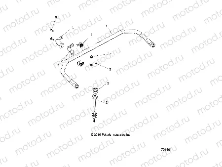 SUSPENSION | SUSPENSION, STABILIZER BAR REAR - R23M4A57B1/EB4/B9 (701501)