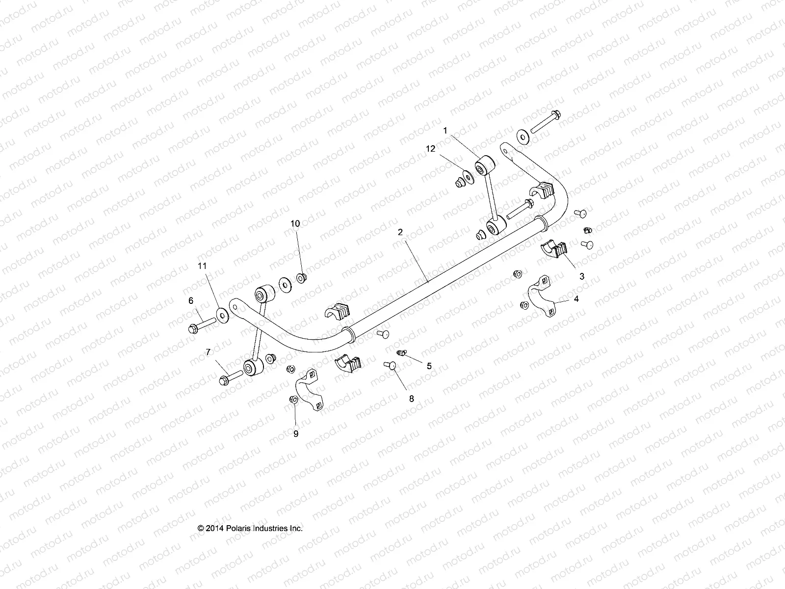 SUSPENSION | SUSPENSION, STABILIZER BAR, REAR - Z16VFE99AF/AS/AM/M99AM (49RGRSTABILIZERRR1510004)
