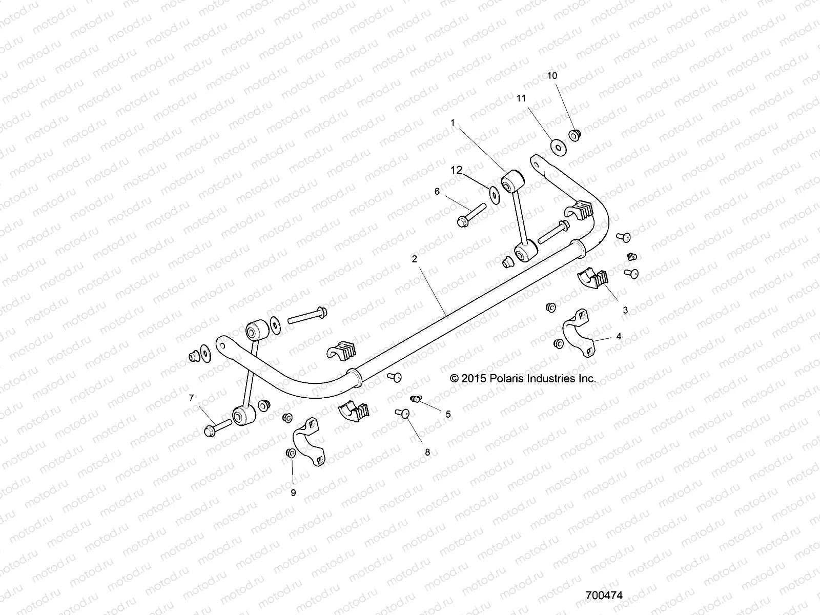 SUSPENSION | SUSPENSION, STABILIZER BAR, REAR - Z17VDE92NG/NM/NK (700474)