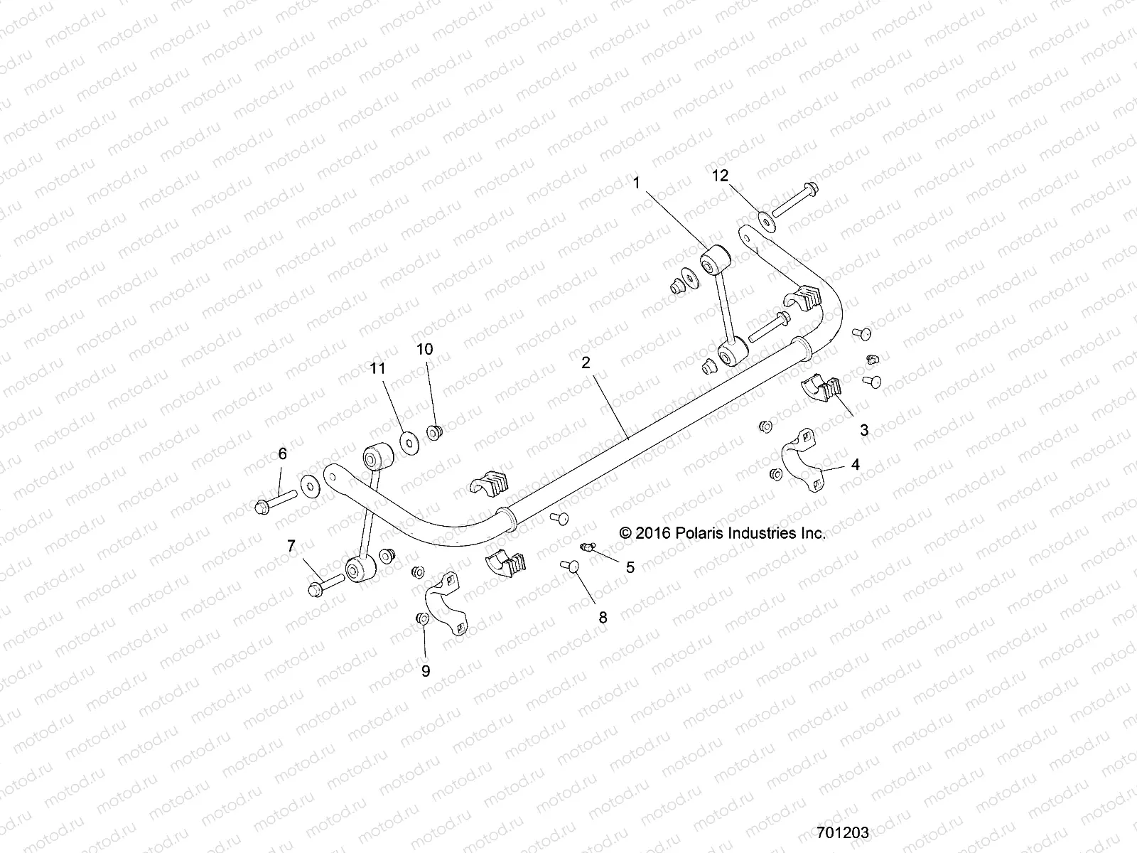 SUSPENSION | SUSPENSION, STABILIZER BAR, REAR - Z18VFE99NK (701203)