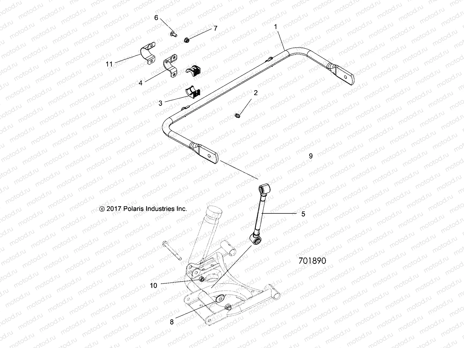 SUSPENSION | SUSPENSION, STABILIZER BAR, REAR - Z18VHA57B2 (701890)