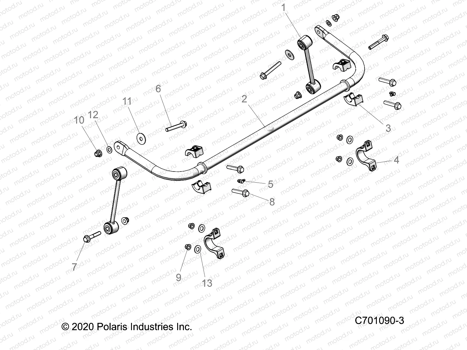 SUSPENSION | SUSPENSION, STABILIZER BAR, REAR - Z21N4E99NG (C701090-2)