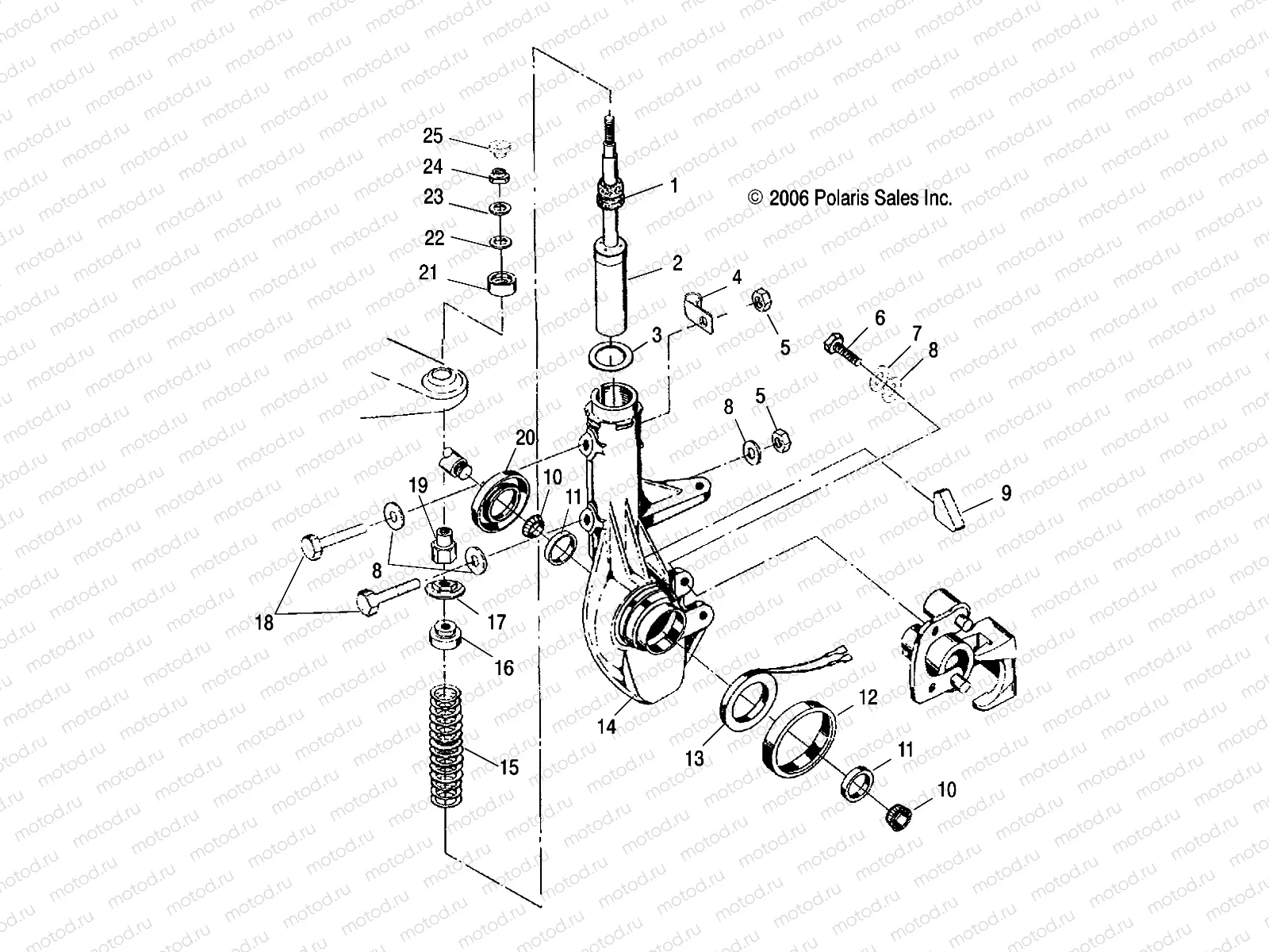 SUSPENSION | SUSPENSION, STRUT, FRONT - A07BG50AA/FA (49ATVSTRUTSCRAM)
