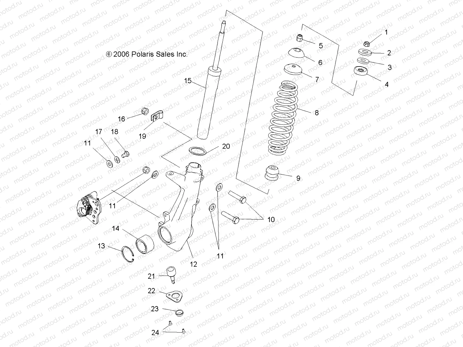 SUSPENSION | SUSPENSION, STRUT, FRONT - A07MH50FC (49ATVSTRUT500EFI)