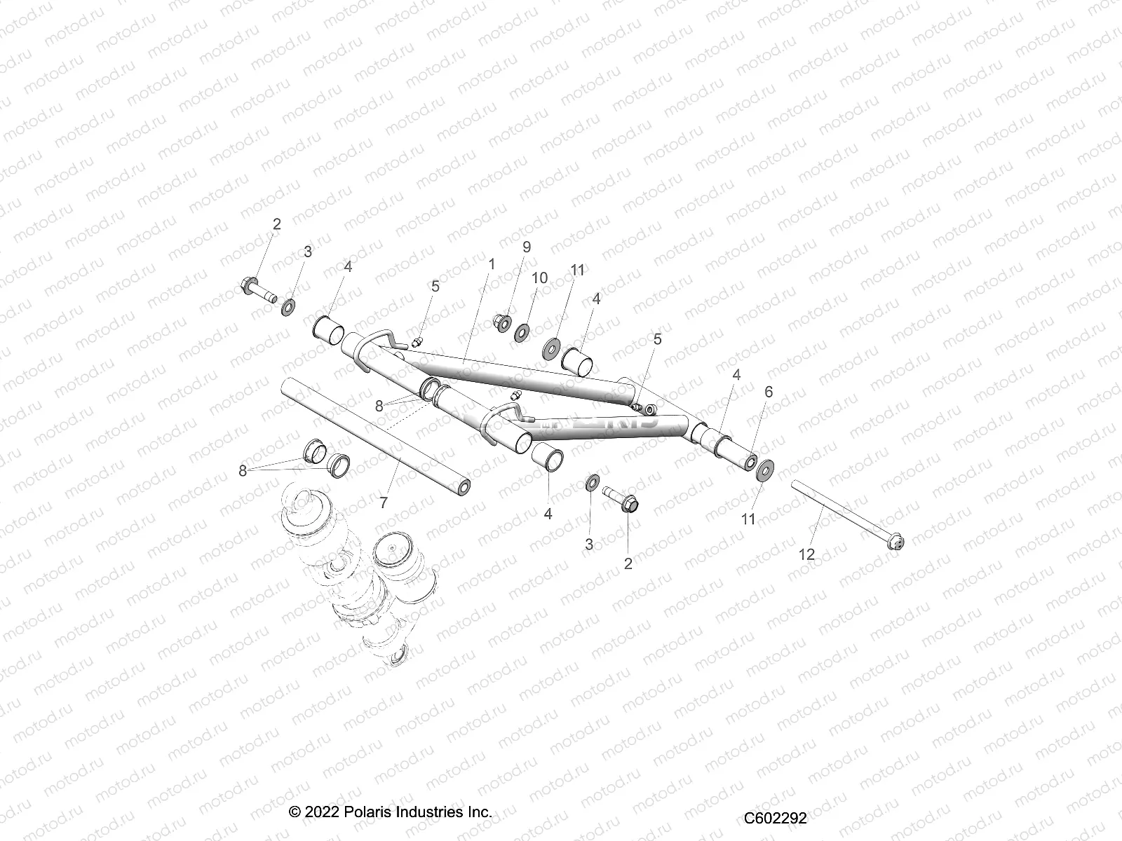 SUSPENSION | SUSPENSION, TORQUE ARM, FRONT - J23UNC/UNF/UNG/UNH (C601316)